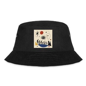 Fragile Republik  - Bucket Hat - Schwarz - Vorne - Lela (165cm)