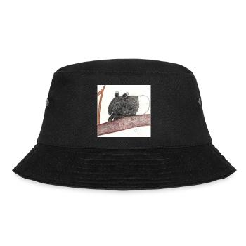 Schabrackentapir - Bucket Hat - Schwarz - Vorne - Lela (165cm)