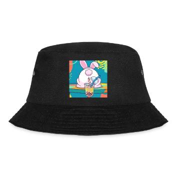 Bubble Tea Boba Drôle de Lapin mignon - Bob - noir - Devant - Lela (165cm)