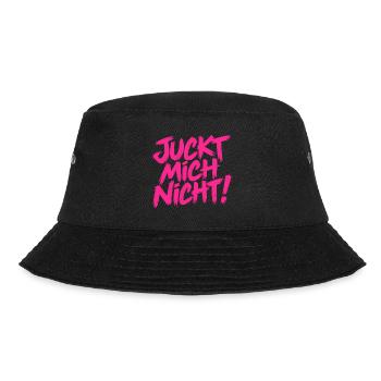 Juckt mich nicht - Cooler Spruch - Bucket Hat - Schwarz - Vorne