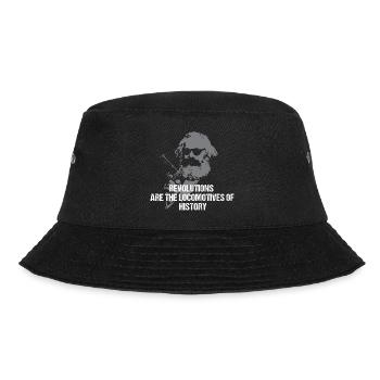Karl Marx Rebel - Bucket Hat - Schwarz - Vorne