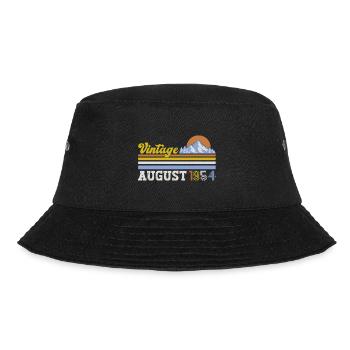 70th Birthday Original August 1954 Born 1954 - Bucket Hat - black - Front - Lela (165cm)