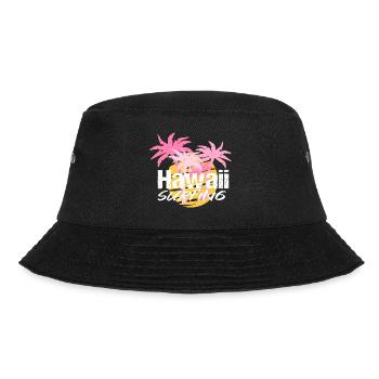 Hawaii Surfing Palmen - Bucket Hat - Schwarz - Vorne - Lela (165cm)