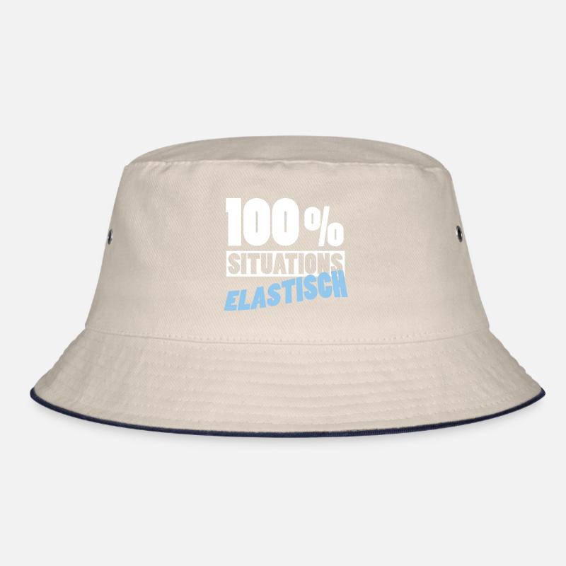 100% Situationselastisch - Partyspruch Bucket Hat