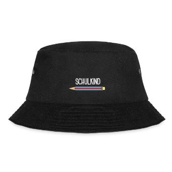 Schulkind Schüler Schülerin Schule Outfit - Bucket Hat - Schwarz - Vorne - Lela (165cm)