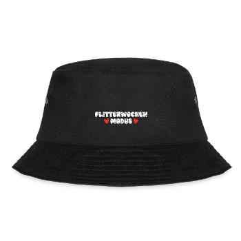 Flitterwochen Modus Hochzeitsreise Reise Hochzeit - Bucket Hat - Schwarz - Vorne - Lela (165cm)