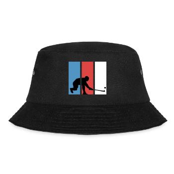 Hockey Feldhockey Hockeyspieler retro Penalty - Bucket Hat - Schwarz - Vorne - Lela (165cm)
