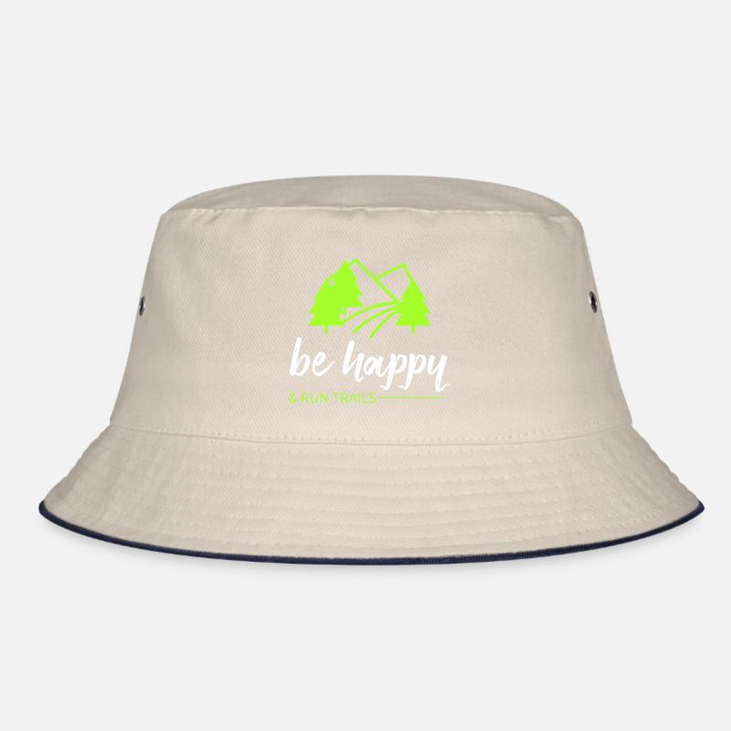 Laufe Trails & sei glücklich! Bucket Hat