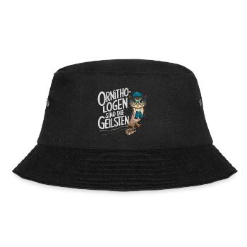 Ornithologen sind die Coolsten lustige Eule - Bucket Hat - Schwarz - Vorne - Lela (165cm)
