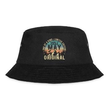 Legenden Mai 1957 Geburtstag Vintage Mai 1957 - Bucket Hat - Schwarz - Vorne - Lela (165cm)