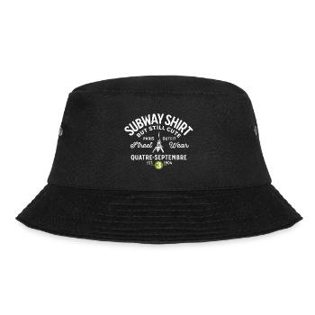Pariser U-Bahn-Shirt 4. September - Bucket Hat - Schwarz - Vorne - Lela (165cm)