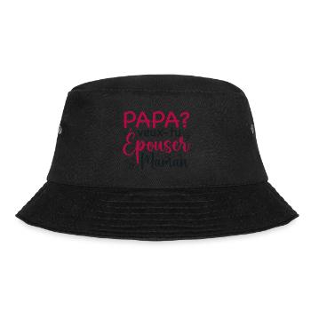 Papa veux tu épouser maman - demande mariage - Bob - noir - Devant - Lela (165cm)