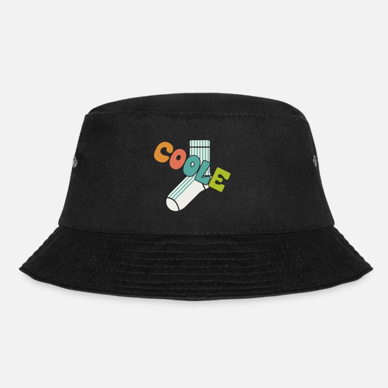 Coole Socke - lustiges Motivationsdesign - Bucket Hat - Schwarz