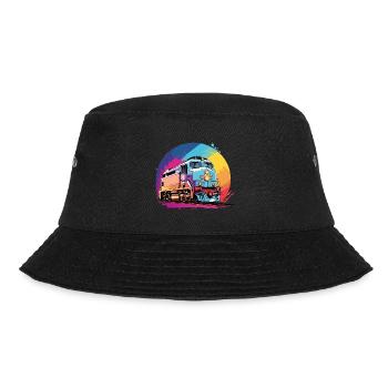 Colorful Colorful Diesel Locomotive - Bucket Hat - black - Front - Lela (165cm)