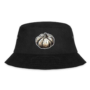Lebensmittel / Gemüse / Markt / Vitamine / Design - Bucket Hat - Schwarz - Vorne - Lela (165cm)
