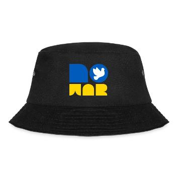 No War Shirt - Peace for Ukraine - Bucket Hat - black - Front - Lela (165cm)