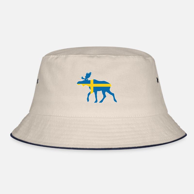 Sweden Moose Bucket Hat