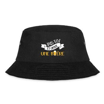 Tais-toi et offre moi une bière t-shirt homme - Bob - noir - Devant - Lela (165cm)