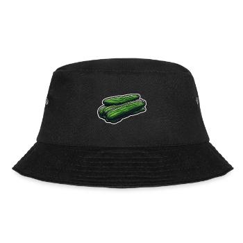 Food / Vegetables / Market / Vitamins / Design - Bucket Hat - black - Front - Lela (165cm)