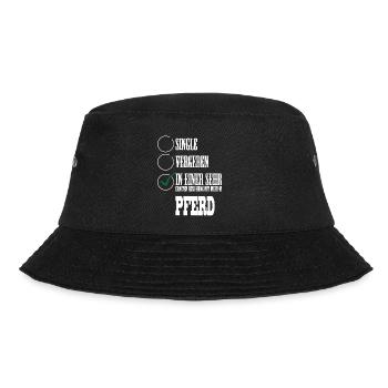 In einer Beziehung mit meinem Pferd - Bucket Hat - Schwarz - Vorne - Lela (165cm)