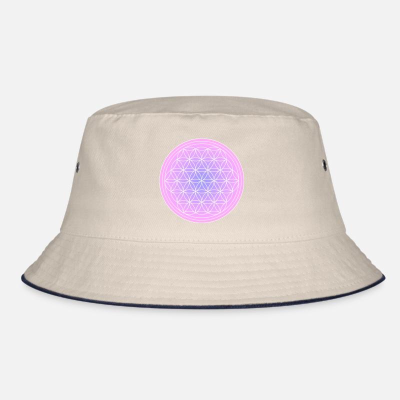Blume des Lebens pink lila Bucket Hat