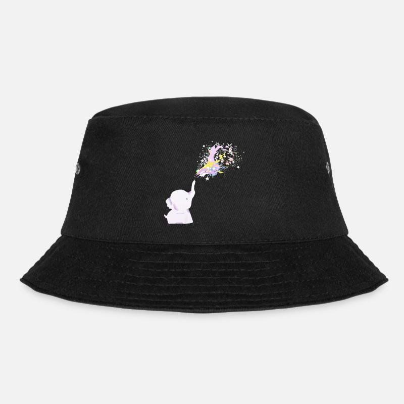 Baby Elefant - Bucket Hat - Schwarz