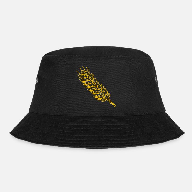 getreide corn cereal wheat weizen veggie gemuese v - Bucket Hat - Schwarz