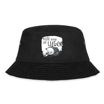 sag ja zum rumliegen2 - Bucket Hat - Schwarz - Vorne - Lela (165cm)