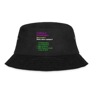 Clothing of demotivation - Bucket Hat - black - Front - Lela (165cm)