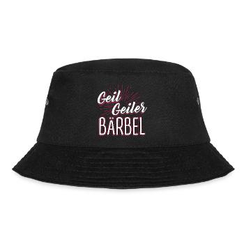 BÄRBEL - geiler - Bucket Hat - Schwarz - Vorne - Lela (165cm)