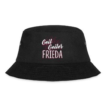 FRIEDA - Geil - Bucket Hat - Schwarz - Vorne - Lela (165cm)