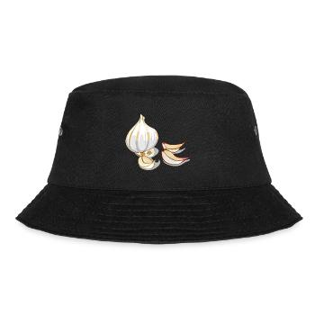 Knoblauch Garlic - Bucket Hat - Schwarz - Vorne - Lela (165cm)