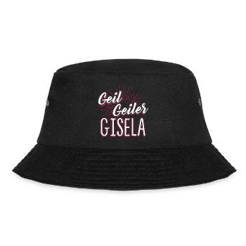 GISELA - geiler - Bucket Hat - Schwarz - Vorne - Lela (165cm)