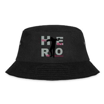 hero guitar - Bucket Hat - Schwarz - Vorne - Lela (165cm)