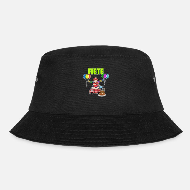 Feuerwehr Fiete Geschenk - Bucket Hat - Schwarz