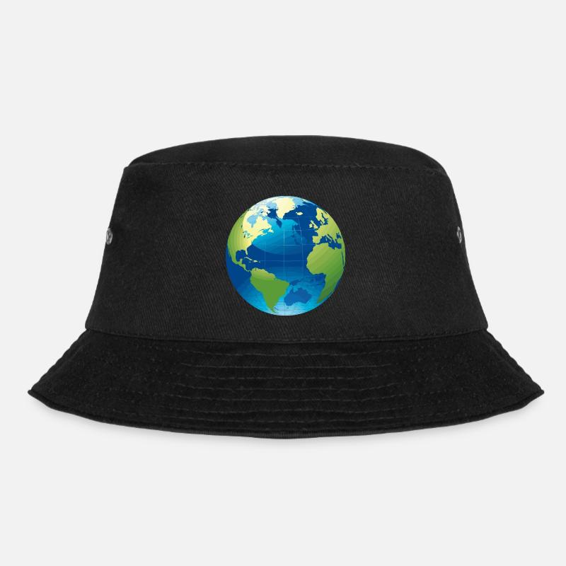 Globe - globe - Bucket Hat - black