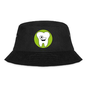 Dental office logo tooth - Bucket Hat - black - Front - Lela (165cm)