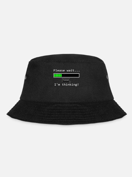 S'IL VOUS PLAÎT ATTENDRE DANS LA PENSÉE Idée Cadeau Design Thème - Bob - noir