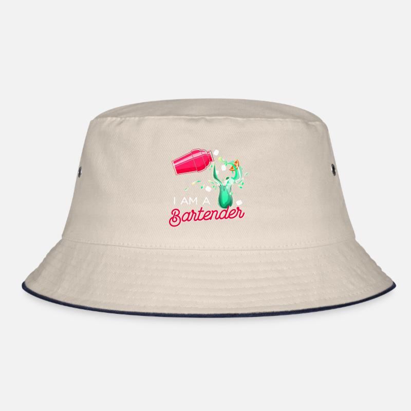 I'm a bartender - I am a bartender shirt Bucket Hat