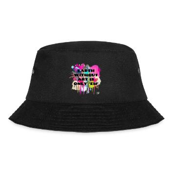 Zitat - Bucket Hat - Schwarz - Vorne - Lela (165cm)