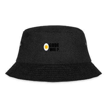 Gude Ei Ei Gude Wie ? - Bucket Hat - Schwarz - Vorne - Lela (165cm)