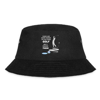 Golf Sport Shirt - mit lustigem Spruch Golfer - Bucket Hat - Schwarz - Vorne - Lela (165cm)