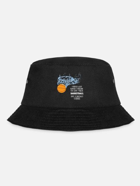 Basketball Sport Shirt - lustiger Spruch hobby - Bucket Hat - Schwarz