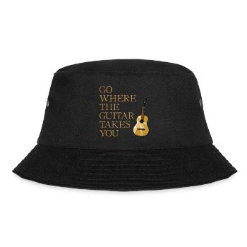 Gitarren Weg - Bucket Hat - Schwarz - Vorne - Lela (165cm)