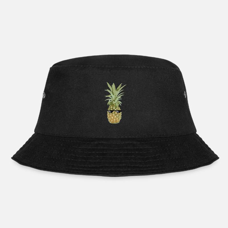 Th .. Life pineapple gift idea - Bucket Hat - black