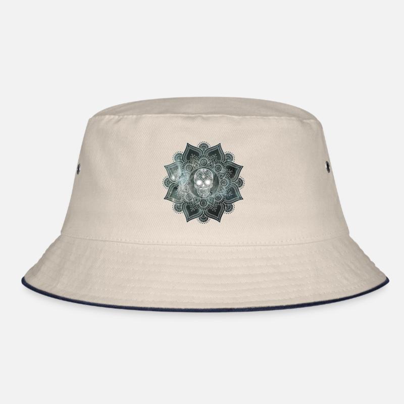 Mandala Skull Bucket Hat