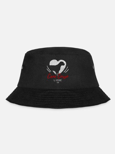 Cane Corso Liebe mit Herz - Bucket Hat - Schwarz