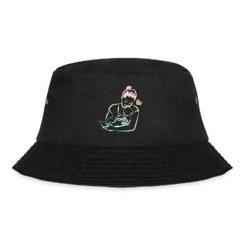 Baby Schwangerschaft Mama Kind Mutter Geschenkidee - Bucket Hat - Schwarz - Vorne - Lela (165cm)