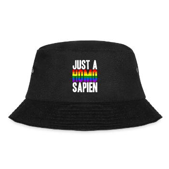 Just A Homo Sapien LGBT Gift Idea - Bucket Hat - black - Front - Lela (165cm)