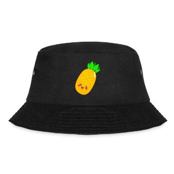 Ananas - Bucket Hat - Schwarz - Vorne - Lela (165cm)